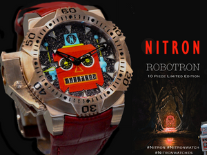 Robotron/ Red and Rose Gold