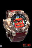 Robotron/ Red and Rose Gold